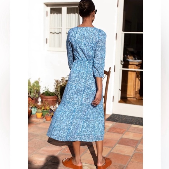 Emerson Fry India Collection Lucy Meadow Dress Painterly Dot NWT M - Picture 2 of 9
